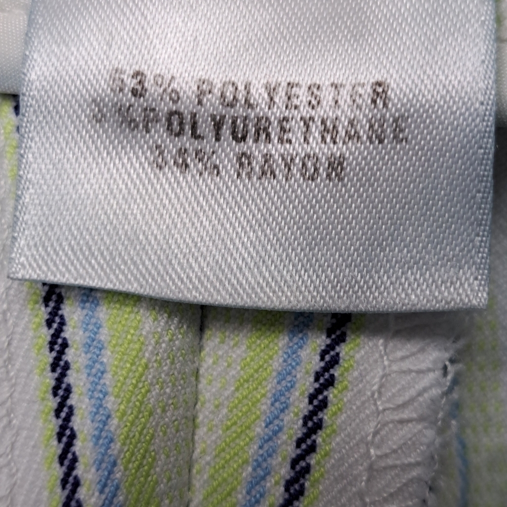 St John Sport Multi Color Striped Cropped Pants    Size 4 - Picture 9 of 9